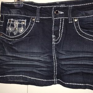 Never worn. Jean skirt.